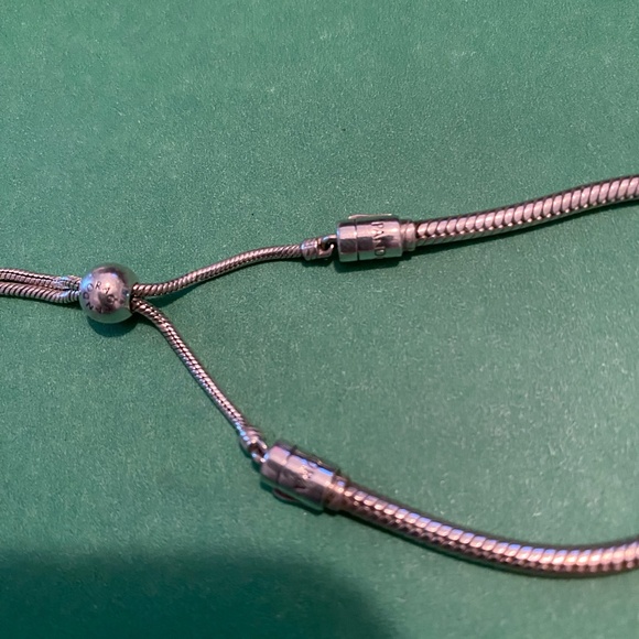 Pandora Moments Snake Chain Slider Bracelet - Picture 2 of 3